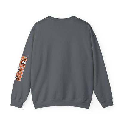 Sacred Mountains in Orange Unisex Sweatshirt