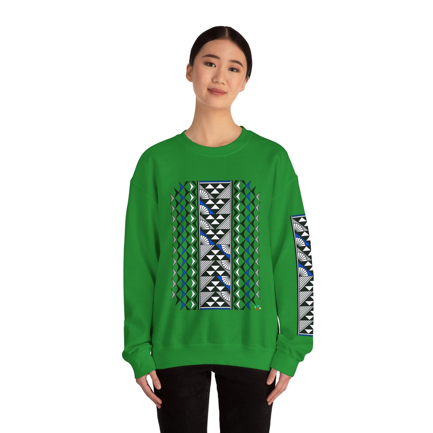 Sun and Rain in Blue/Silver Unisex Sweatshirt