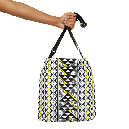 Yellow Native Sun and Rain Adjustable Tote Bag