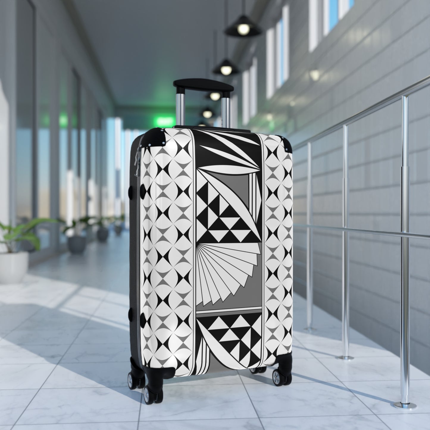 Gray Southwest Sunrise Suitcases