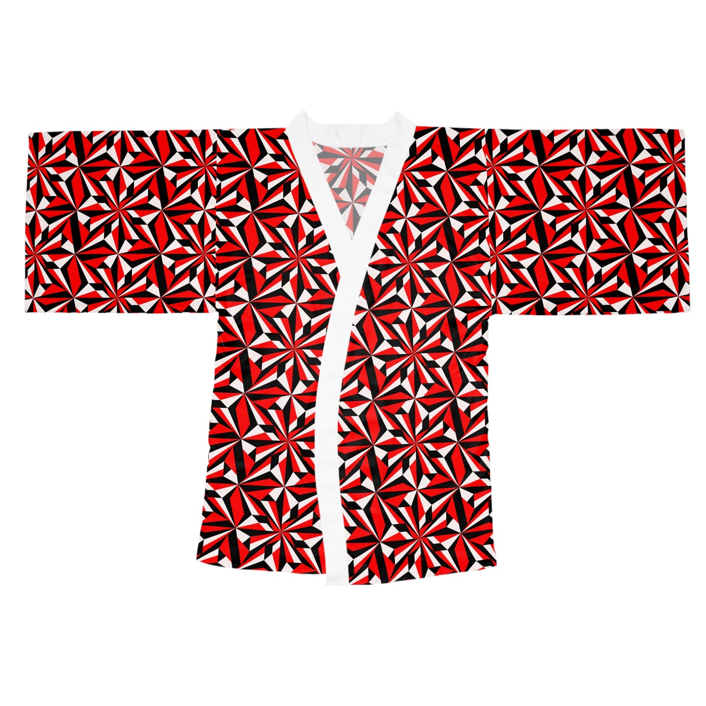Desert Flowers in Red Kimono Robe – Where Comfort Meets Native Grace