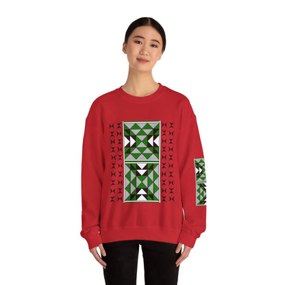 Sacred Mountains in Green Unisex Sweatshirt