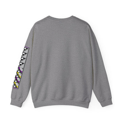 Sun and Rain in Purple/Yellow Unisex Sweatshirt
