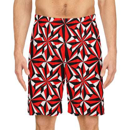 Desert Flowers in Red Basketball Shorts