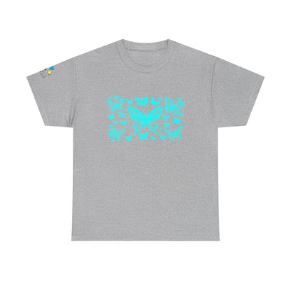 Butterfly Dance in Turquoise Gildan Unisex Tee