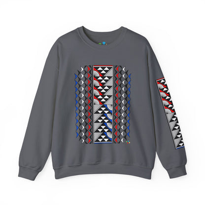Sun and Rain in Red/White/Blue Unisex Sweatshirt