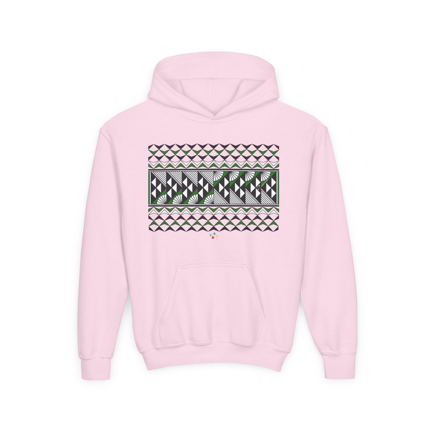 Green Rain and Sun Youth Heavy Blend Hooded Sweatshirt