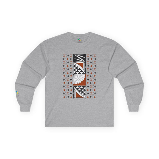 Southwest Sunrise in Rust Unisex Long Sleeve Tee