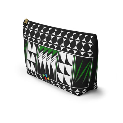 Blessed Feathers in Green Pouch w T-bottom