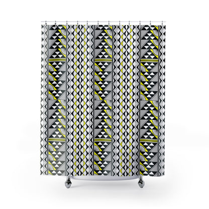 Southwest Rain and Sun in Yellow Shower Curtains
