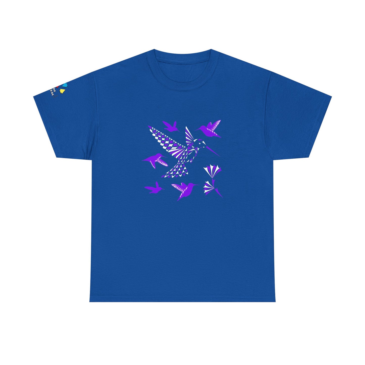 Hummingbird Blessing in Purple Gildan Unisex Tee