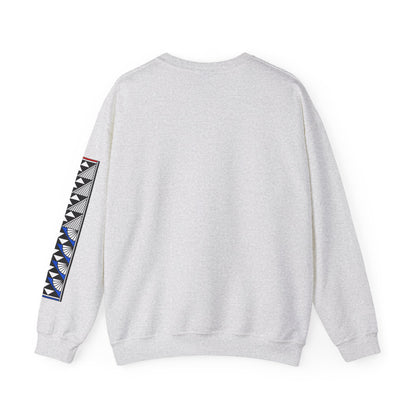 Sun and Rain in Red/White/Blue Unisex Sweatshirt