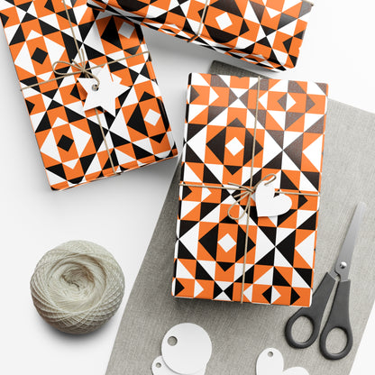 Orange Sacred Mountains Gift Wrap Papers