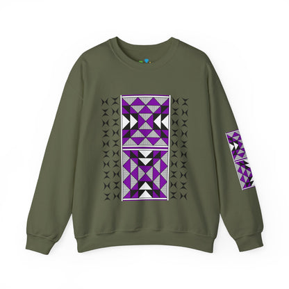Sacred Mountains in Purple Unisex Sweatshirt
