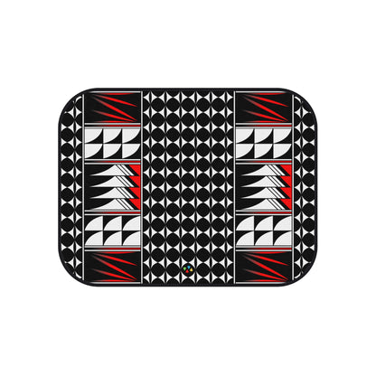 Red Native Feather Blessings Car Mats (Set of 4)