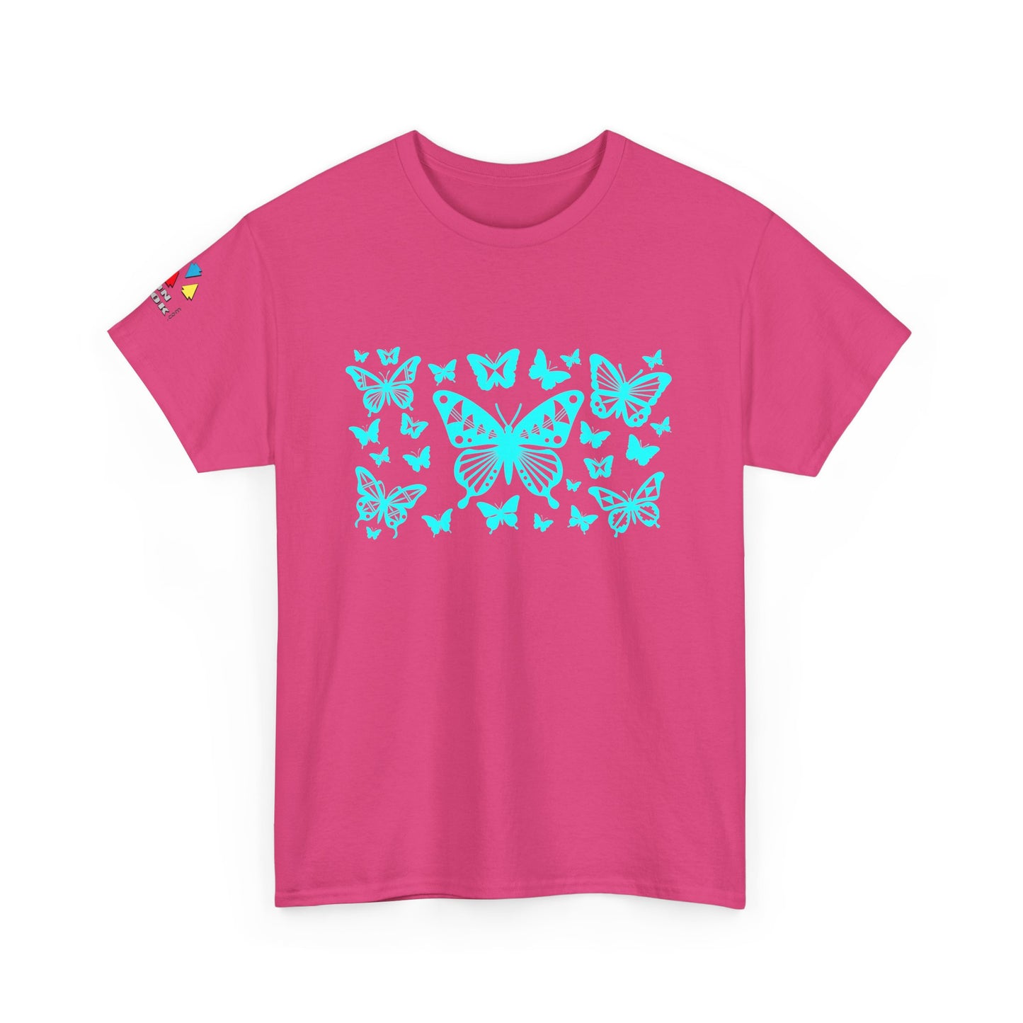 Butterfly Dance in Turquoise Gildan Unisex Tee