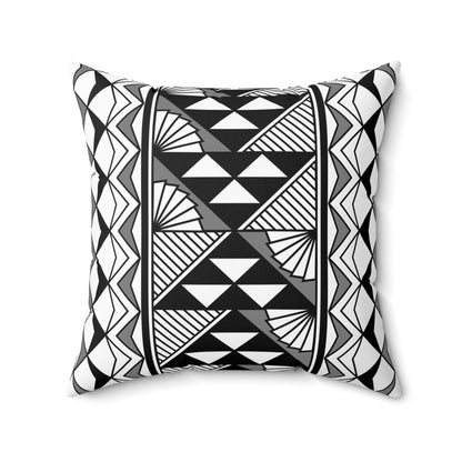 Sun and Rain in Gray Spun Polyester Square Pillow