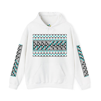 Sun and Rain in Turquoise Unisex Hoodie