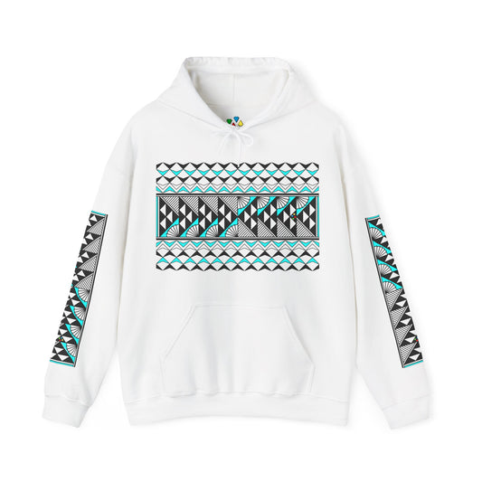 Sun and Rain in Turquoise Unisex Hoodie