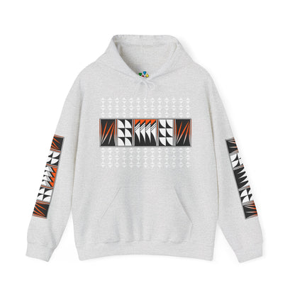 Blessed Feathers in Orange Unisex Hoodie