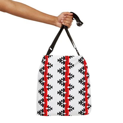 Native Stories in Red Adjustable Tote Bag
