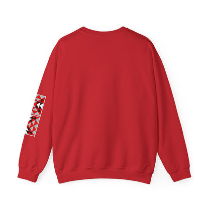Sacred Mountains in Red Unisex Sweatshirt