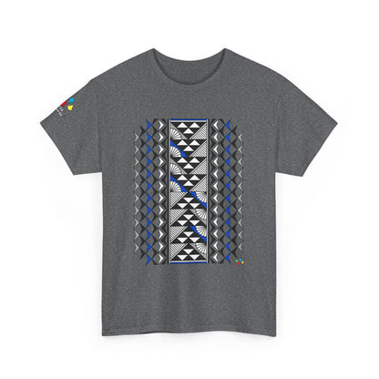 Sun and Rain in Blue/Silver Gildan Unisex Tee