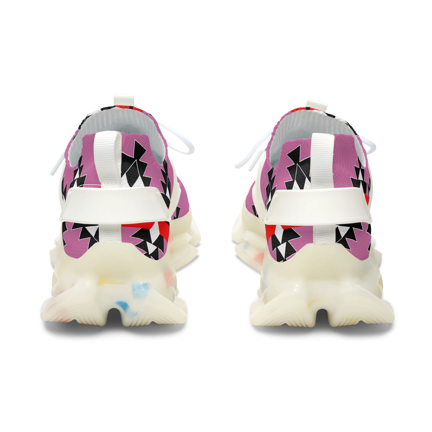 Native Woven Stories in Pink Women's Mesh Sneakers