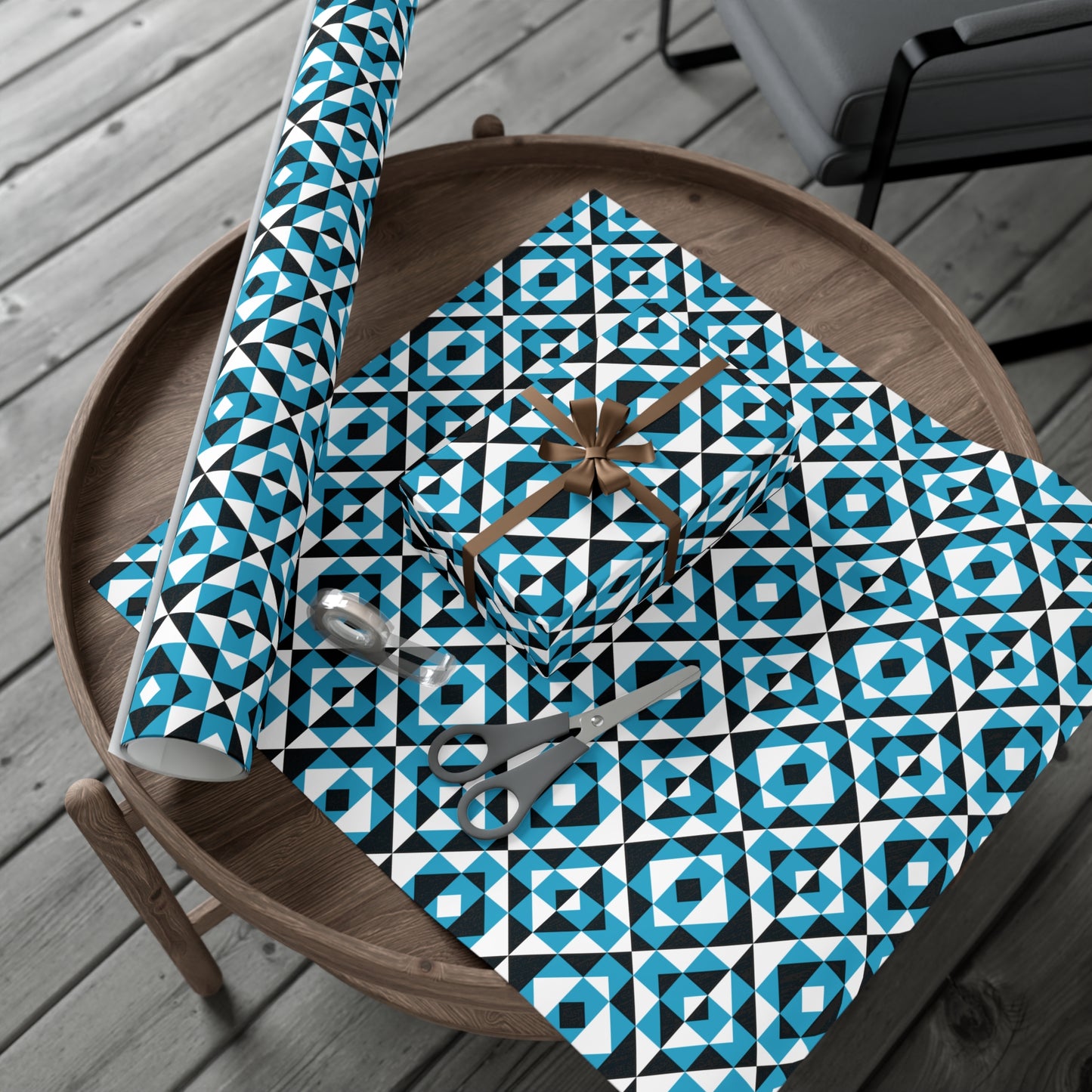 Turquoise Sacred Mountains Gift Wrap Papers