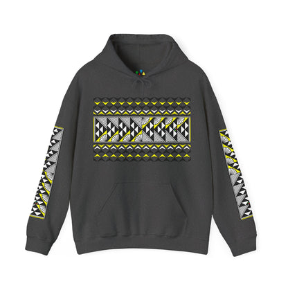 Sun and Rain in Yellow Unisex Hoodie
