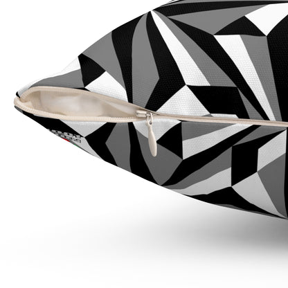 Desert Flowers in Gray Square Pillow