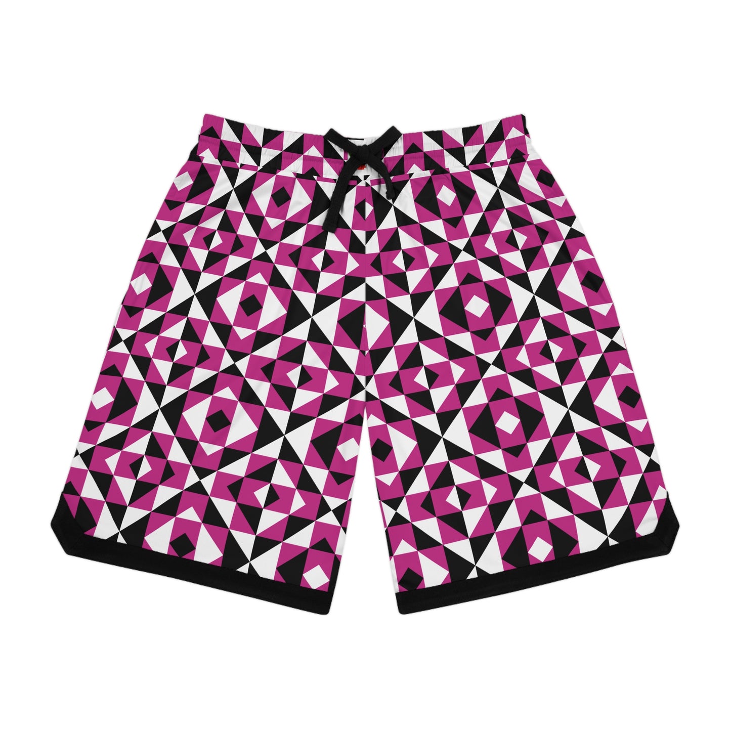 Pink Sacred Mountains Basketball Rib Shorts