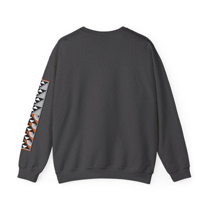 Sun and Rain in Orange Unisex Sweatshirt
