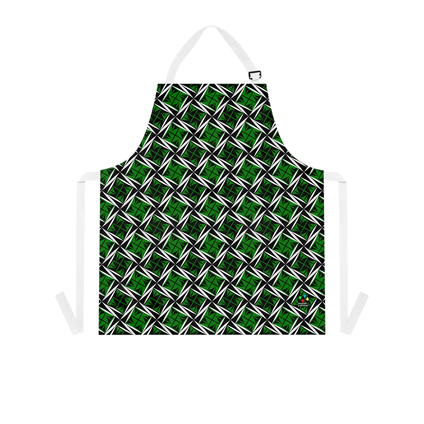 Sacred Winds in Green Two Pocket Apron
