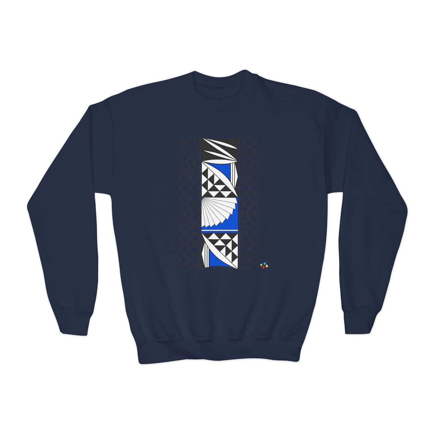 Southwest Sunrise in Blue Youth Crewneck Sweatshirt