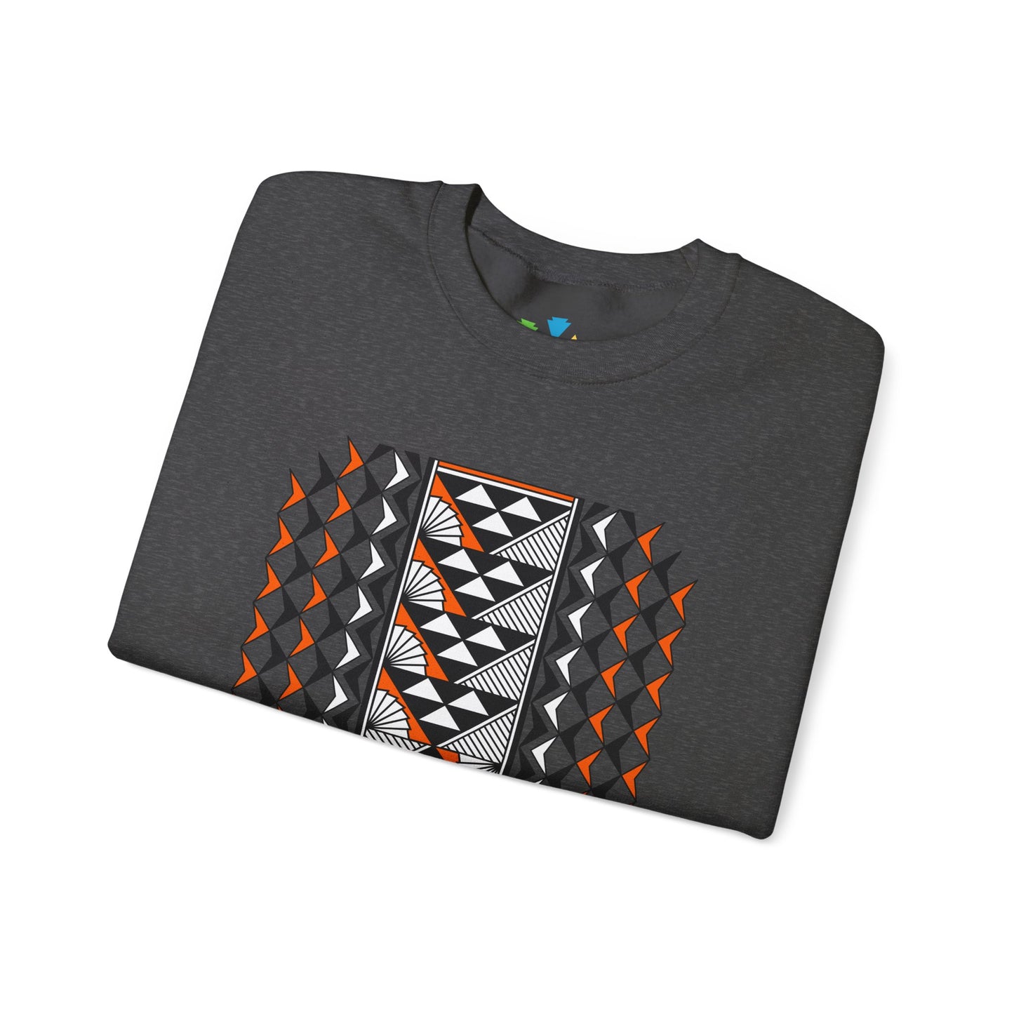 Sun and Rain in Orange Unisex Sweatshirt