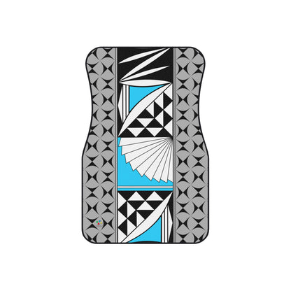 Southwest Sunrise in Turquoise Car Mats (Set of 4)