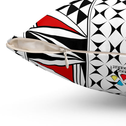 Southwest Sunrise in Red Square Pillow