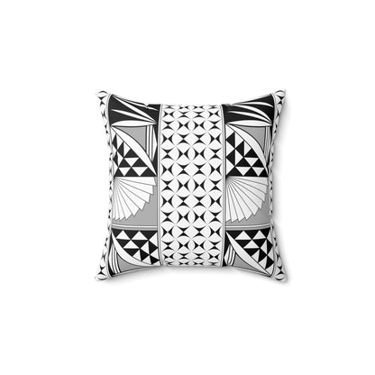 Southwest Sunrise in Gray Square Pillow
