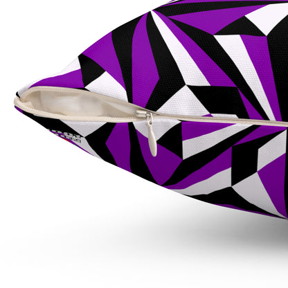 Desert Flowers in Purple Square Pillow