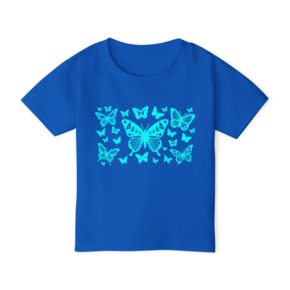 Turquoise Native Butterflies Toddler T-Shirt