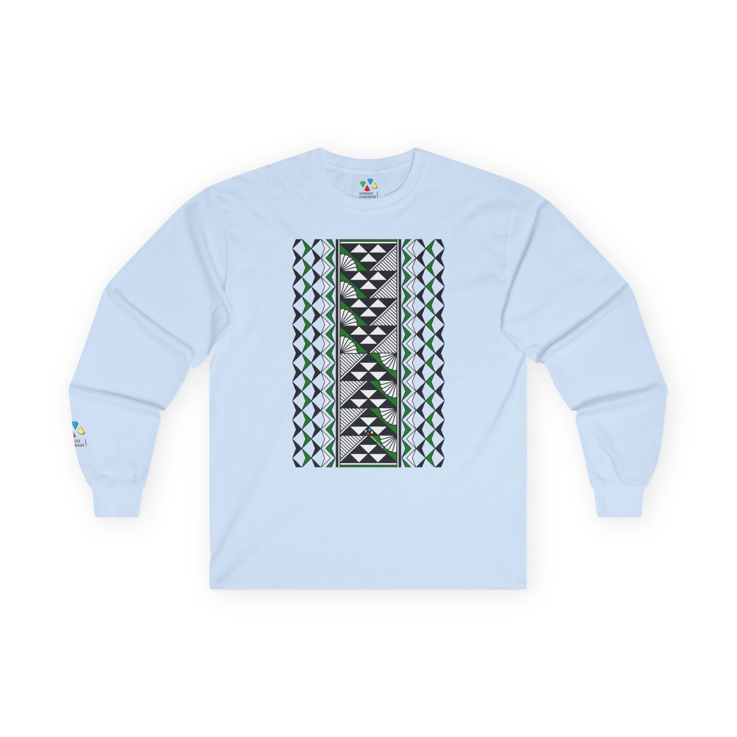Sun and Rain in Green Unisex Long Sleeve Tee