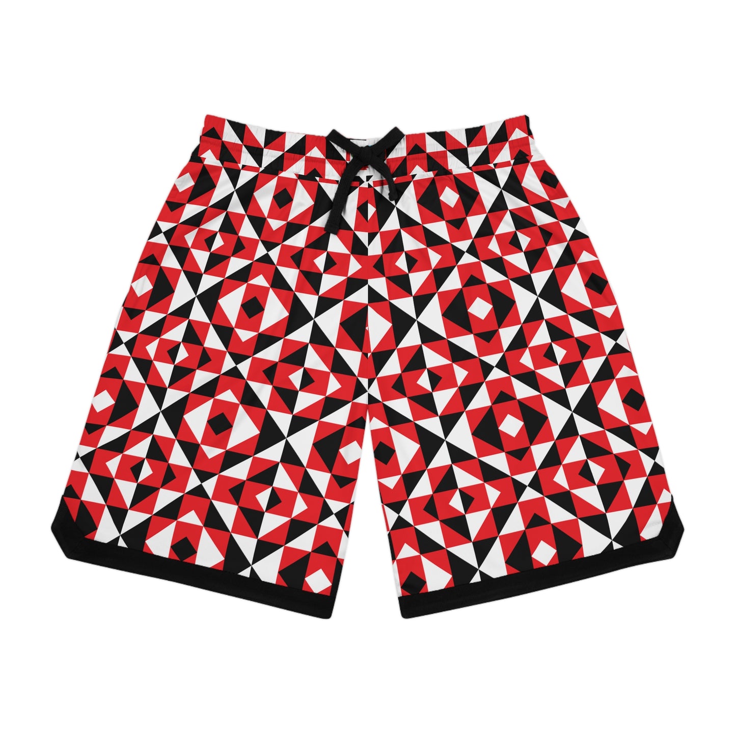 Red Sacred Mountains Basketball Rib Shorts