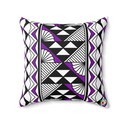 Sun and Rain in Purple Spun Polyester Square Pillow