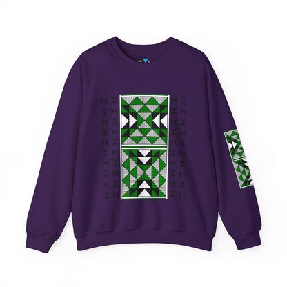Sacred Mountains in Green Unisex Sweatshirt