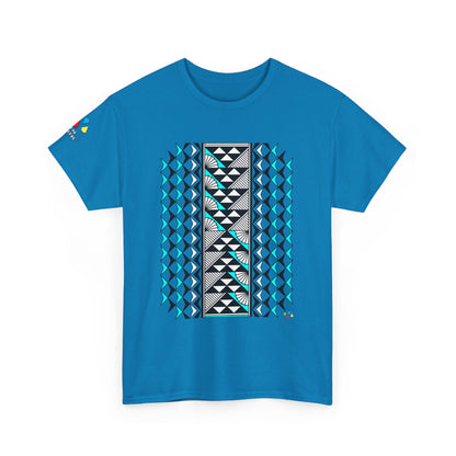 Sun and Rain in Turquoise Gildan Unisex Tee