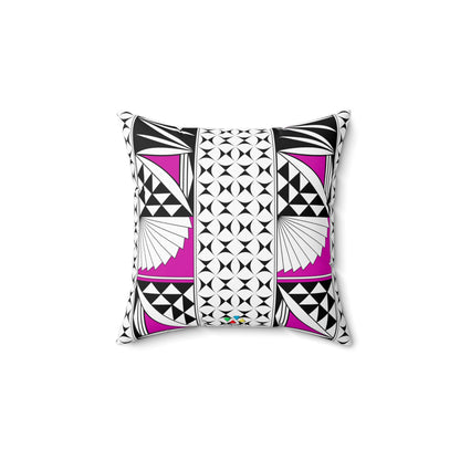 Southwest Sunrise in Pink Square Pillow