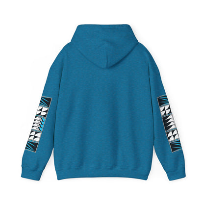Blessed Feathers in Turquoise Unisex Hoodie