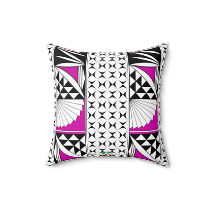 Southwest Sunrise in Pink Square Pillow