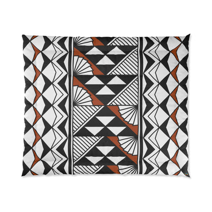 Southwest Rain and Sun in Rust Comforter